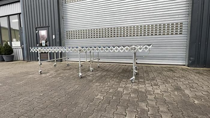 Žirklinio ritininio konvejerio ilgis 3800 mm, plotis 1350 mm