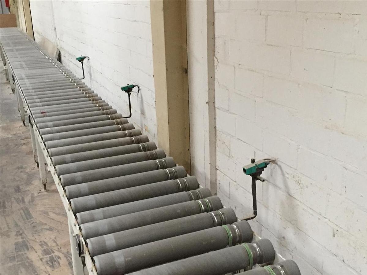 Used Roller conveyor driven with 2x cross carriage AB 600 mm
