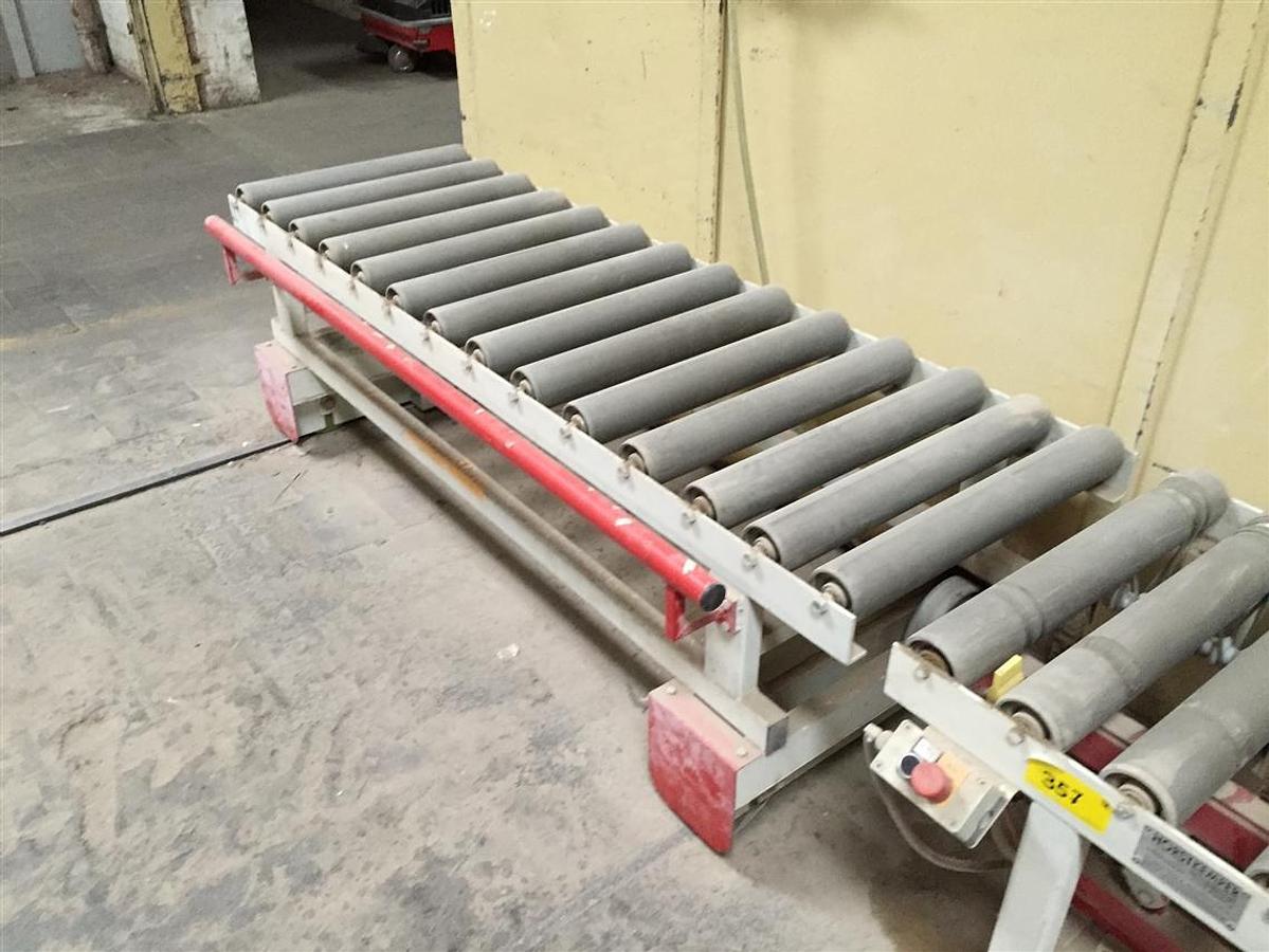 Used Roller conveyor driven with 2x cross carriage AB 600 mm