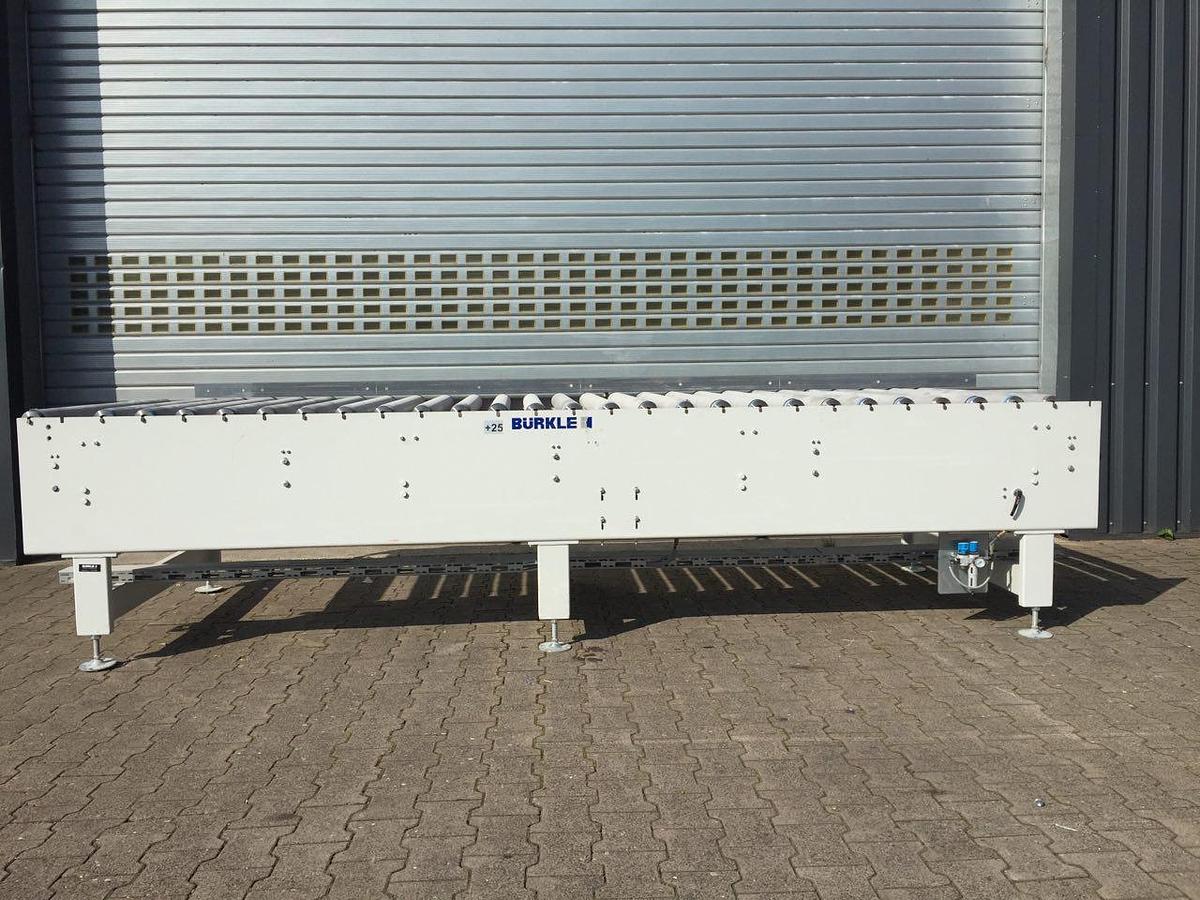 Used Bürkle roller conveyor, length 4,000 mm