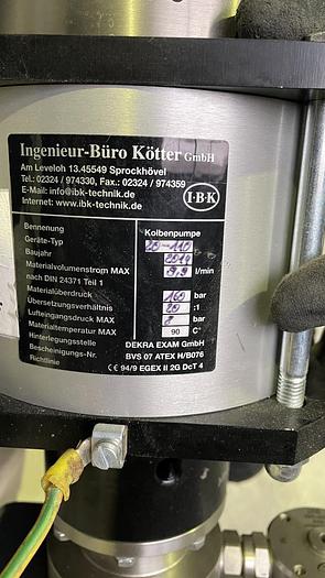 Used Stūmoklinis siurblys IBK, 10-220 nerūdijančio plieno