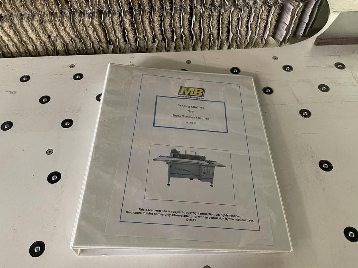 Used Kantenschleifmaschine, Bürsten,  ROBA - Duplex