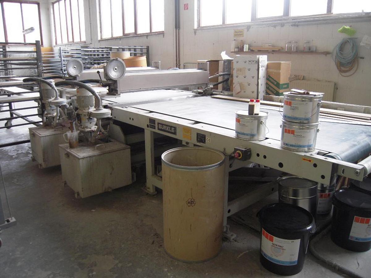 Used Bürkle LZA 1 - 1400 paint pouring machine
