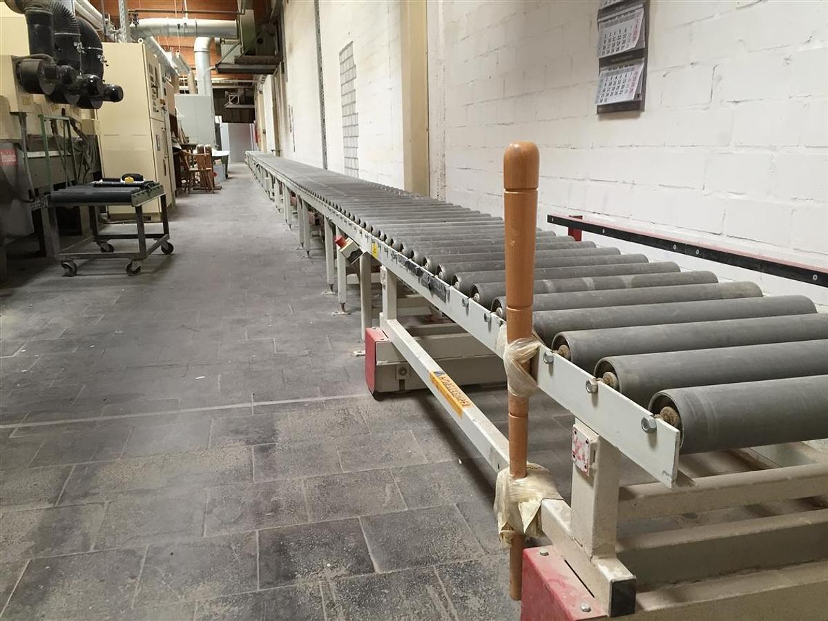 Used Roller conveyor driven with 2x cross carriage AB 600 mm