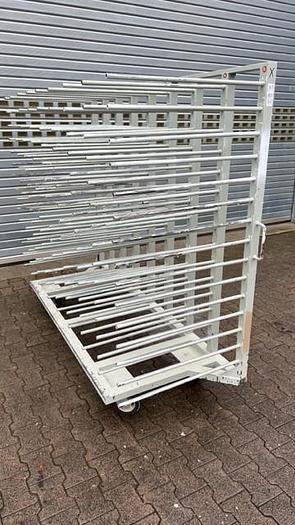 Used Shelf trolley 15 shelves, width 2,180 mm