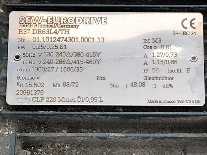 Used Venjakob roller conveyor, length 3,100 mm