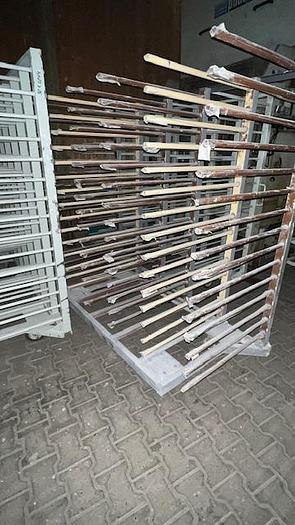 Used Shelf trolley 15 shelves, width 1750 mm