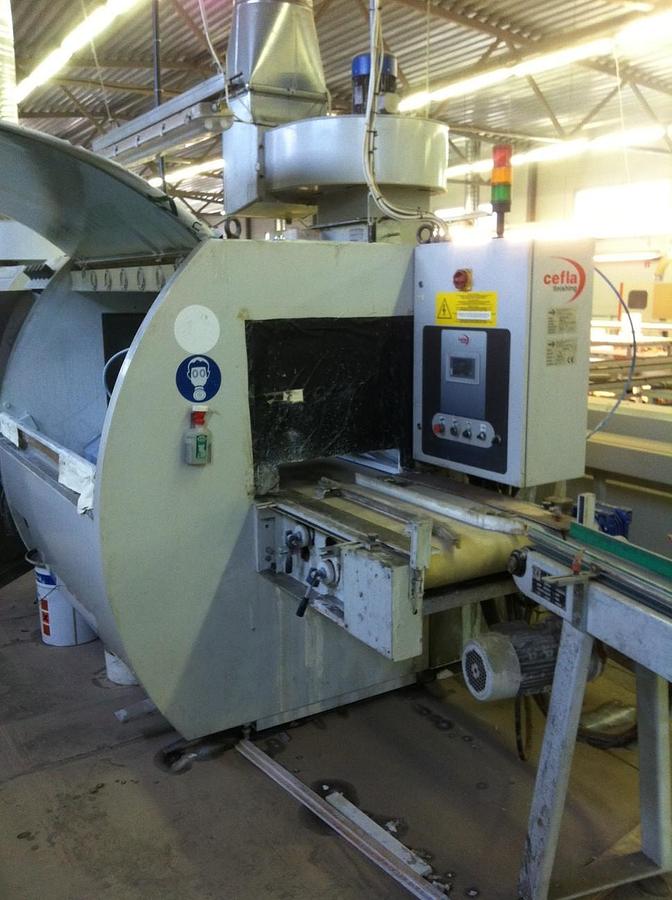 Used Cefla UNISPRAYER 2000 UV strip spraying machine