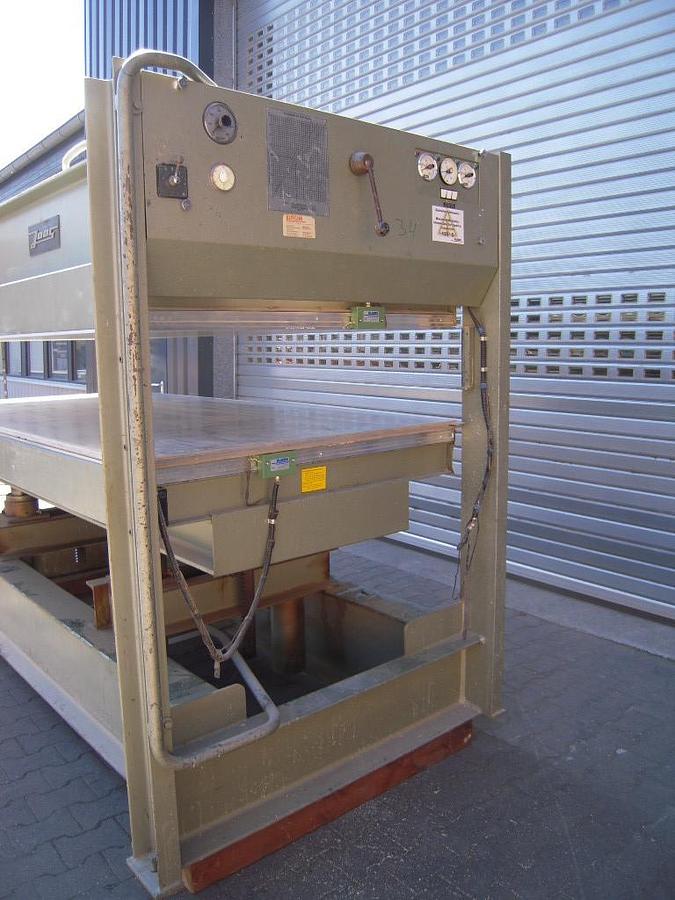 Used Veneer press JOOS, HP-80, 2500 x 1250 mm