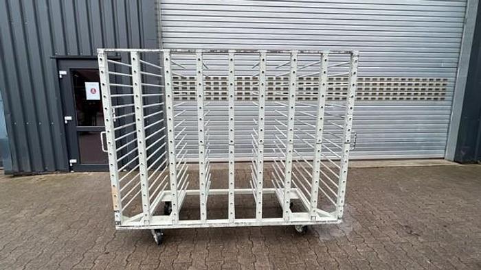 Used Shelf trolley 15 shelves, width 2,180 mm