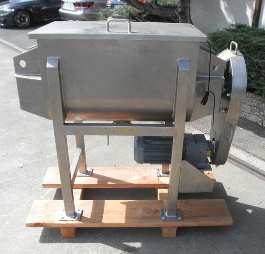 Used Mixer, Ribbon, 5 CF, 304 S/st, 3 HP, New, Std,Mixer, Ribbon, 5 CF, 304 S/st, 3 HP, New, Std, #S741896