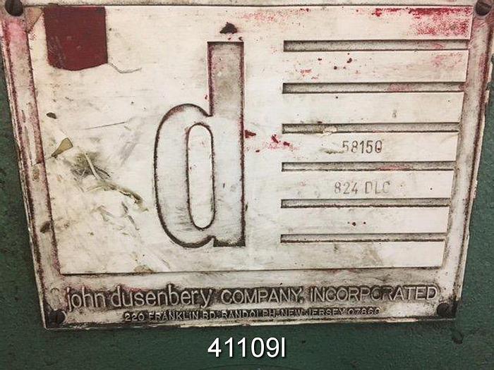 Used Dusenbery 800 Model Duplex Surface Center Slitter Rewinder #41109