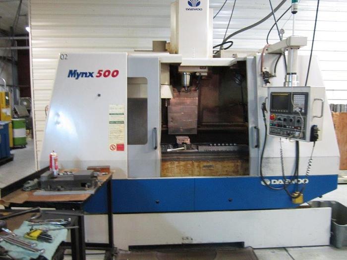 2001 Daewoo Mynx 500 Vertical Machining Center