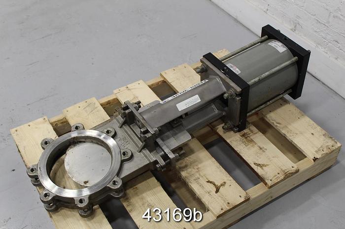 Used Fabri-Valve 8" Air Operated Knife Gate Valve #43169