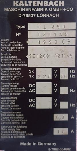 Gebraucht Leichtmetallsäge Kaltenbach TL 250