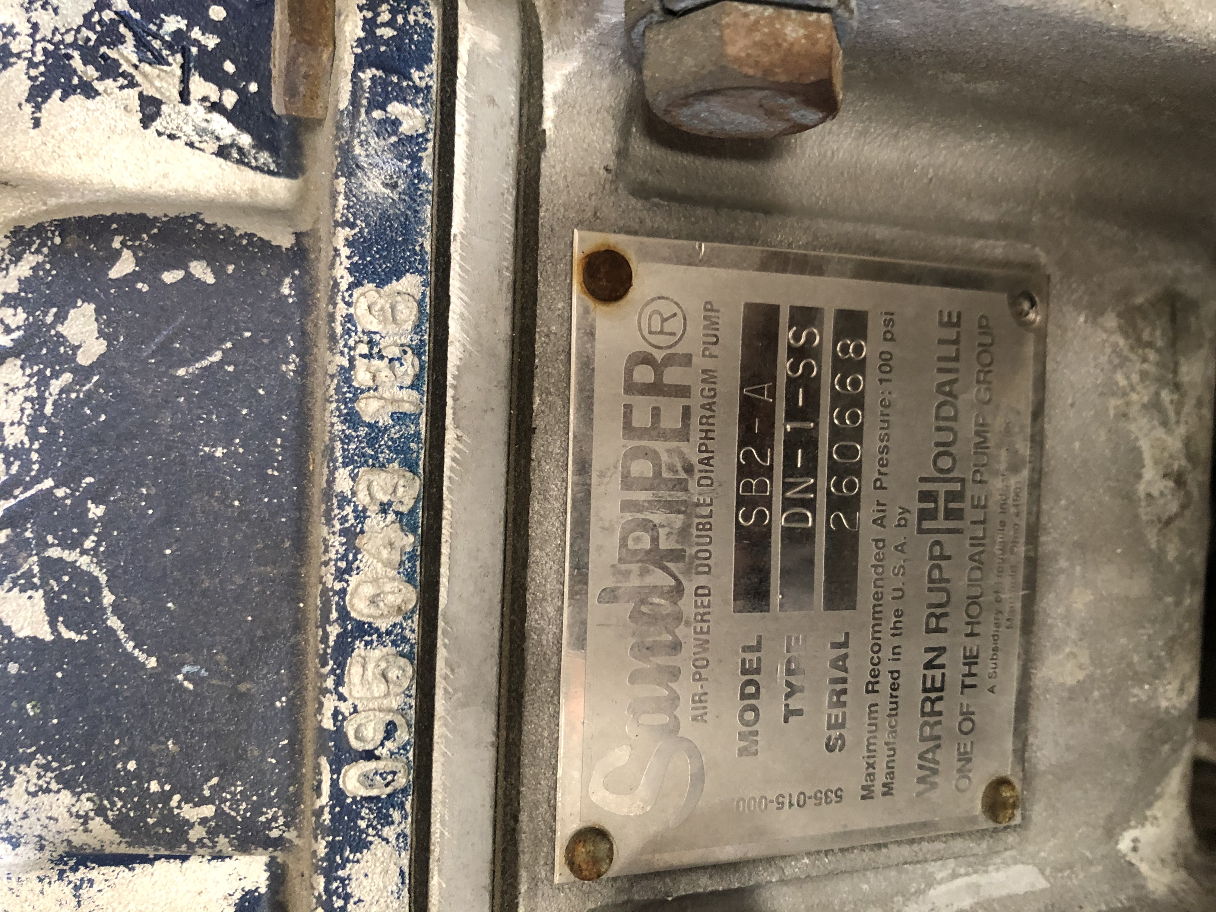 Used SANDPIPER SB2-A DIAPHRAGM PUMP