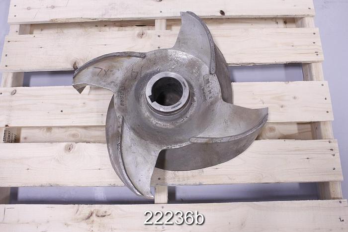 Used Goulds 3175 Pump Impeller, 14x14x22, 4-Vane, 3175L #22236