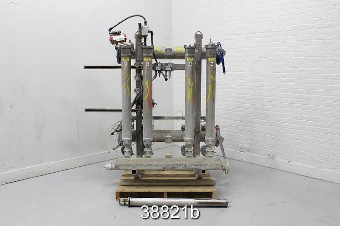 Used AES Albany 4-Bank Canister Filter, Model 5700 54/5A2 #38821