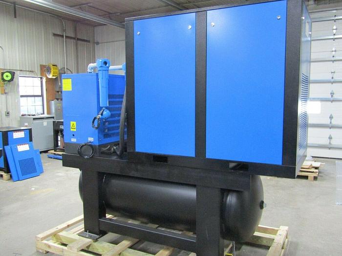Air-Max 50hp. 208/240 VSD Industrial Rotary Screw air compressor W/dryer/filters/240 tank Air-Max Variable Speed Drive 12 Year AIR-MAX Warranty
