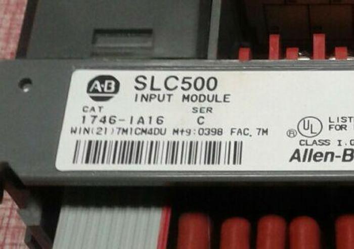 Used USED ALLEN-BRADLEY SLC 500 INPUT MODULE 1746-IA16 SERIES C