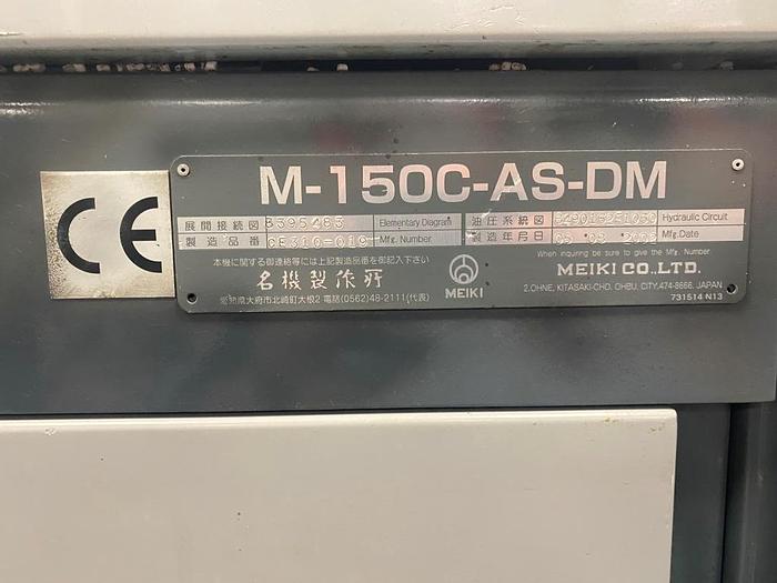 Used 2002 Meiki M-150C-AS-DM Injection Moulding Machine
