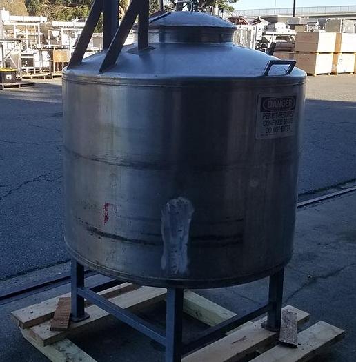 Used Tank, 225 Gallon, S/st, 46" X 30", Agit, DT/DB #S742711