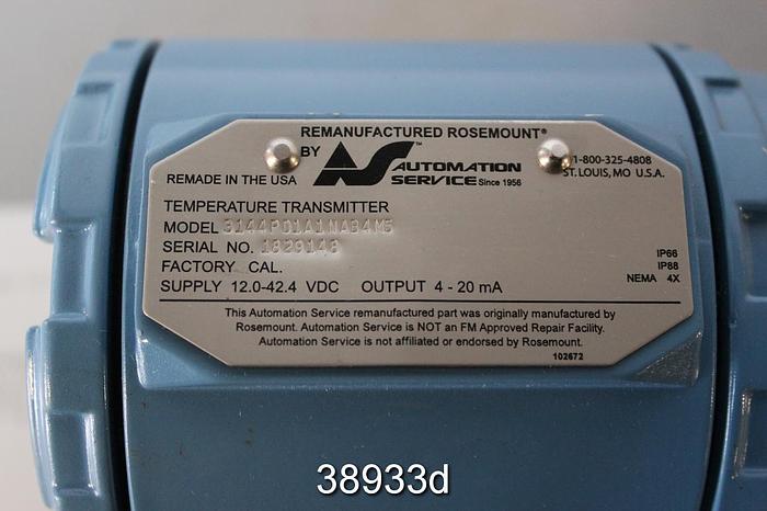 Unused Rosemount 3144PD1ANAB4M5 Temperature Transmitter #38933