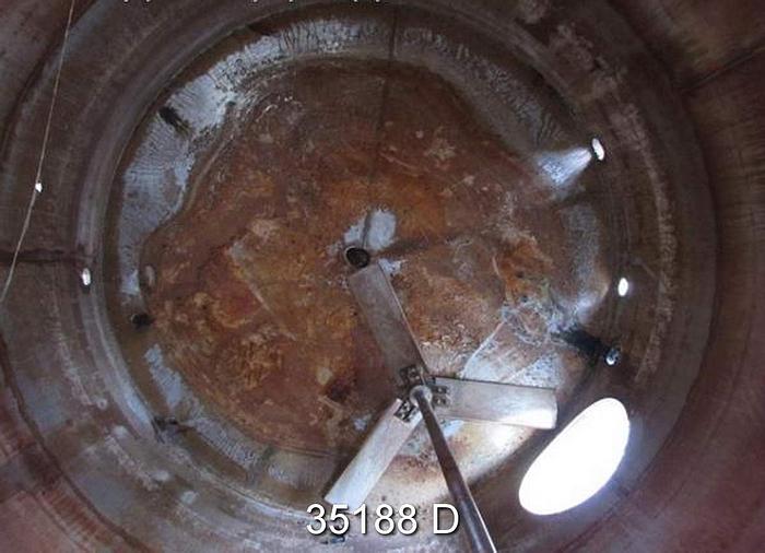 Used 2400 Gallon Stainless Steel Vertical Tank, 100" x 123" Straight Side #35188
