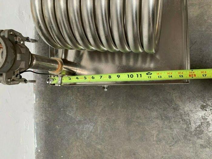 Used Exergy Incorporated 00644-3 Stainless Steel Heat Exchanger on Rolling Cart