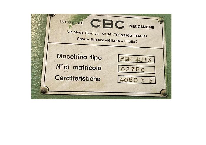 Used cesoia CBC 4000x3