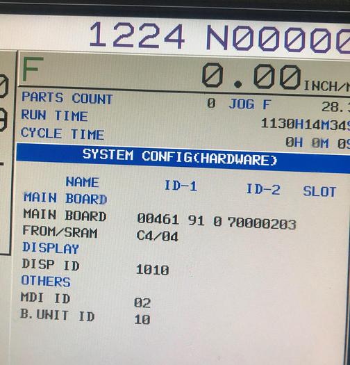 Used 2019 HYUNDAI WIA KF5600 4-Axis CNC Vertical Machining Center