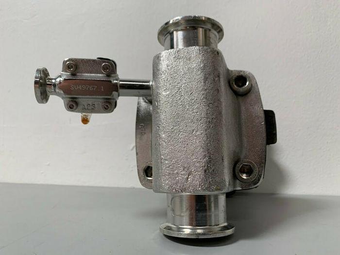 Used Crane Saunders Diaphragm Valve, 2 Valves w/ 1 1/2" & 1/2" Sanitary Fittings