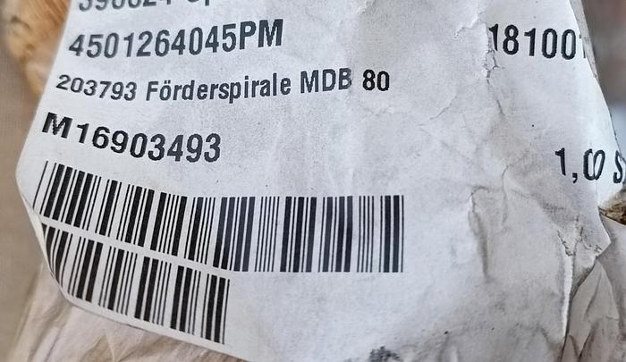 7,48m Förderspirale, Stahl, MDB 80, , neu