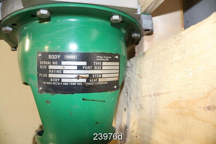 Used Fisher  Steam Valve 1", Steel Body, Ss Stem, Ss Plug, Ss Seat, System 9000 Actuator, Size 20, Fieldvue Dvc5040(Flovue) Positioner,  Rating 600 #23976