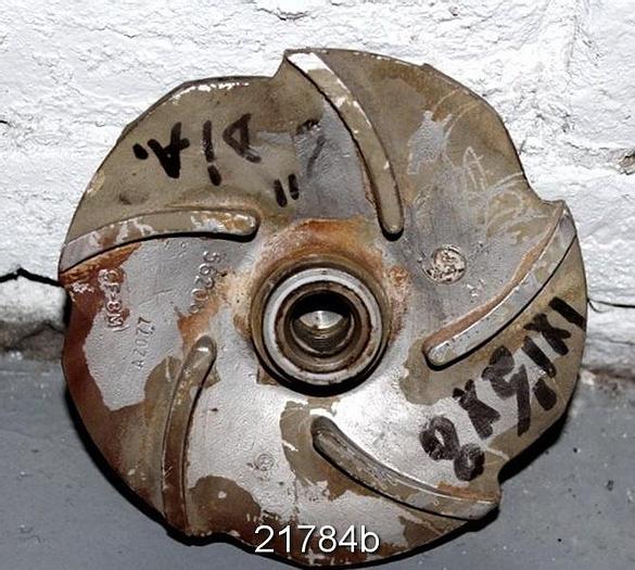 Used Goulds 3196 Impeller, 6", 5-Vane, Casting No.: 56208 (For 1x1.5x8 Pump) #21784