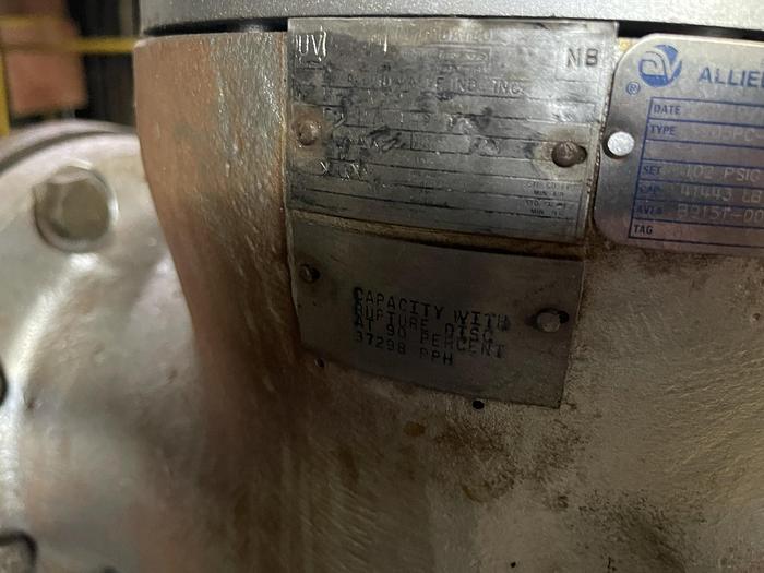 Used ALLIED VALVE, INC. S/S ACID BOILER VALVE