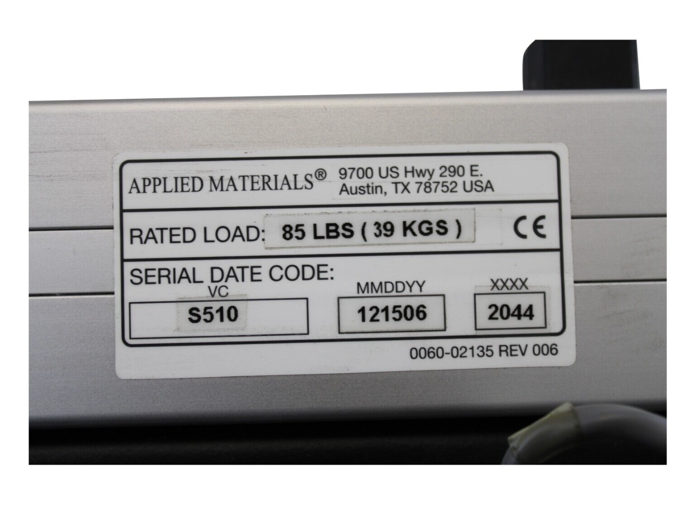 Used AMAT LIFT ASSY 0060-01235 REV 006 BOSCH REXROTH 0021-15813 REV 002