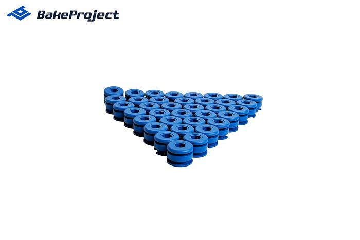 Retainer Double HighL-Easy Fit(Hex) Metal detectable Blue 9 mm