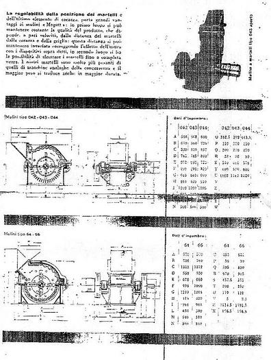 Usato Mulino a martelli LORO E PARISINI model MAGUT 045