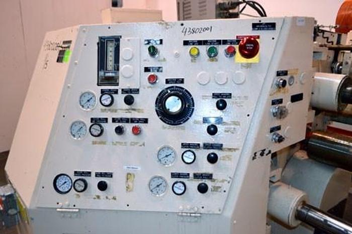 Used 54" (1.37M) ARROW DUPLEX SLITTER MDL. 406-4 W/ 2 PNEUMATIC KNIVES