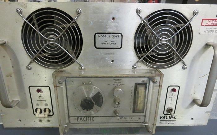 Used Pacific Power Source, 110K-VT & 1V, AC Power Source, For Parts &/Or Repair