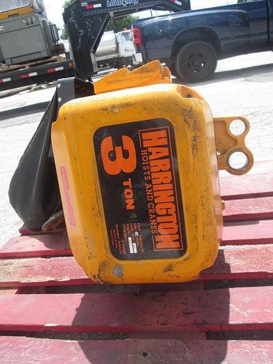 Used Harrington 3 Ton Chain Hoist