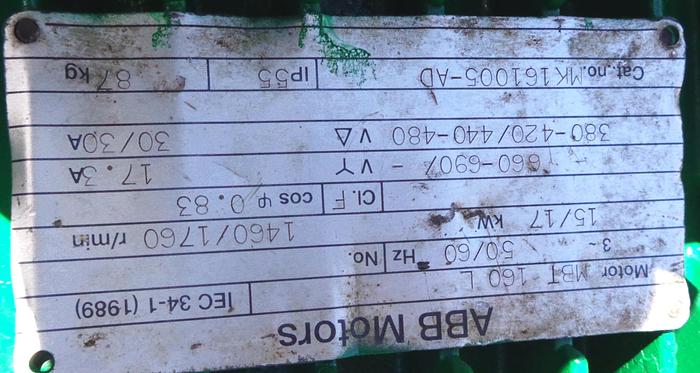 Used Pump, Centrif., 20/22 HP, S/st, 4" x 6", Sanitary, S742773