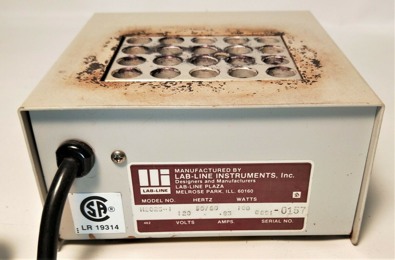 Used Baxter (Canlab) H2025-1 Dry Block Heater