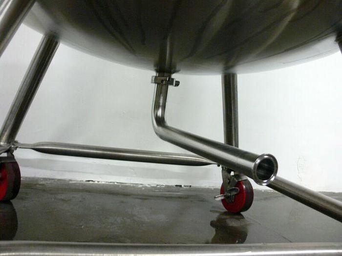 Used Precision 500 Liter 316L Stainless Steel Reactor / Pressure Vessel Rated 60 PSI