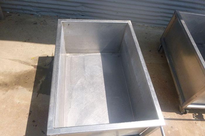 Used Tank, 50 Gallon, S/st, 36" X 24" X 17", OT/FB (2) #S744081