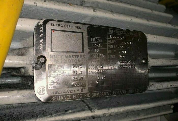 Used Tri-Clover Tri-Blender F3218MD-B60-S  w/ 15 HP Motor on Stainless Steel Skid