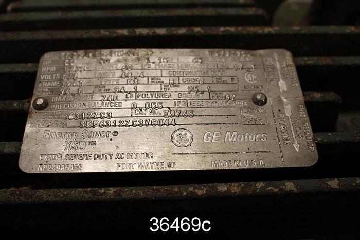 Used Gorman Rupp 44163-048 Power End Assembly, 2 Vane 9.75" Impeller #36469