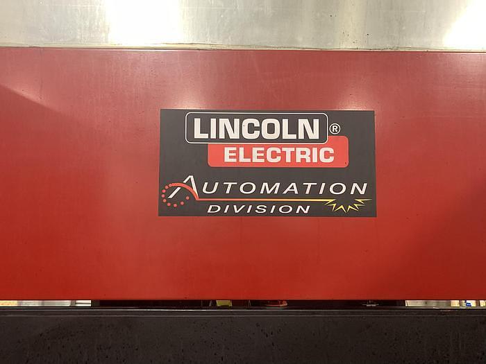 Used 2012 LINCOLN ELECTRIC  SYSTEM 20 MIG WELDING CELL WITH FANUC ARCMATE 100IC ROBOT AND R30iB CONTROLLER