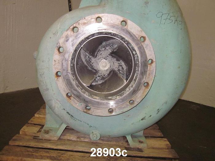Used Goulds 3175, 12x14x18, SS (CF8M) Casing, SS 4 Vane Impeller #28903